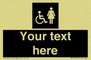 Custom information: black panel disabled and female